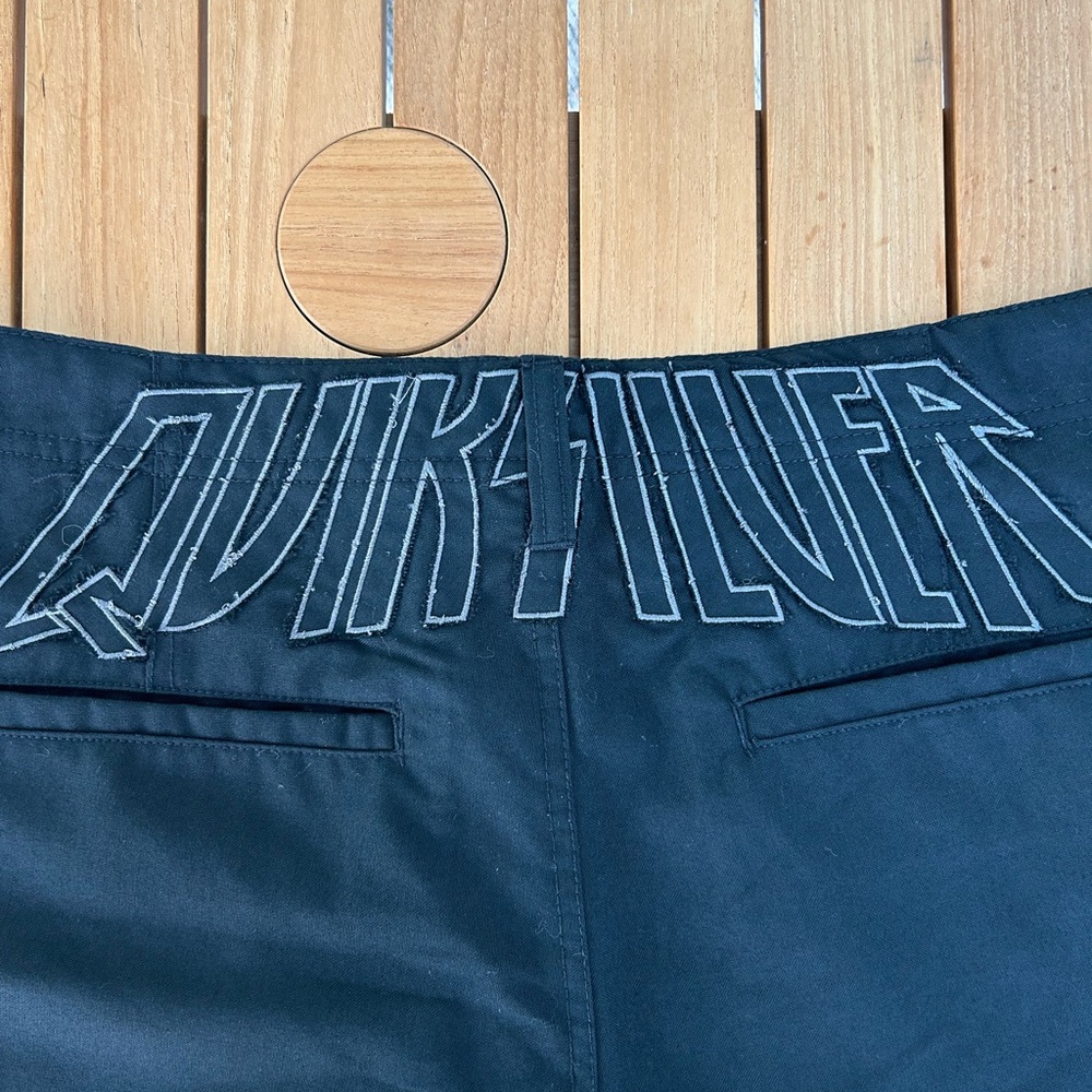 Quiksilver Men’s Black Chino Shorts Embroidered - Picture 3 of 5